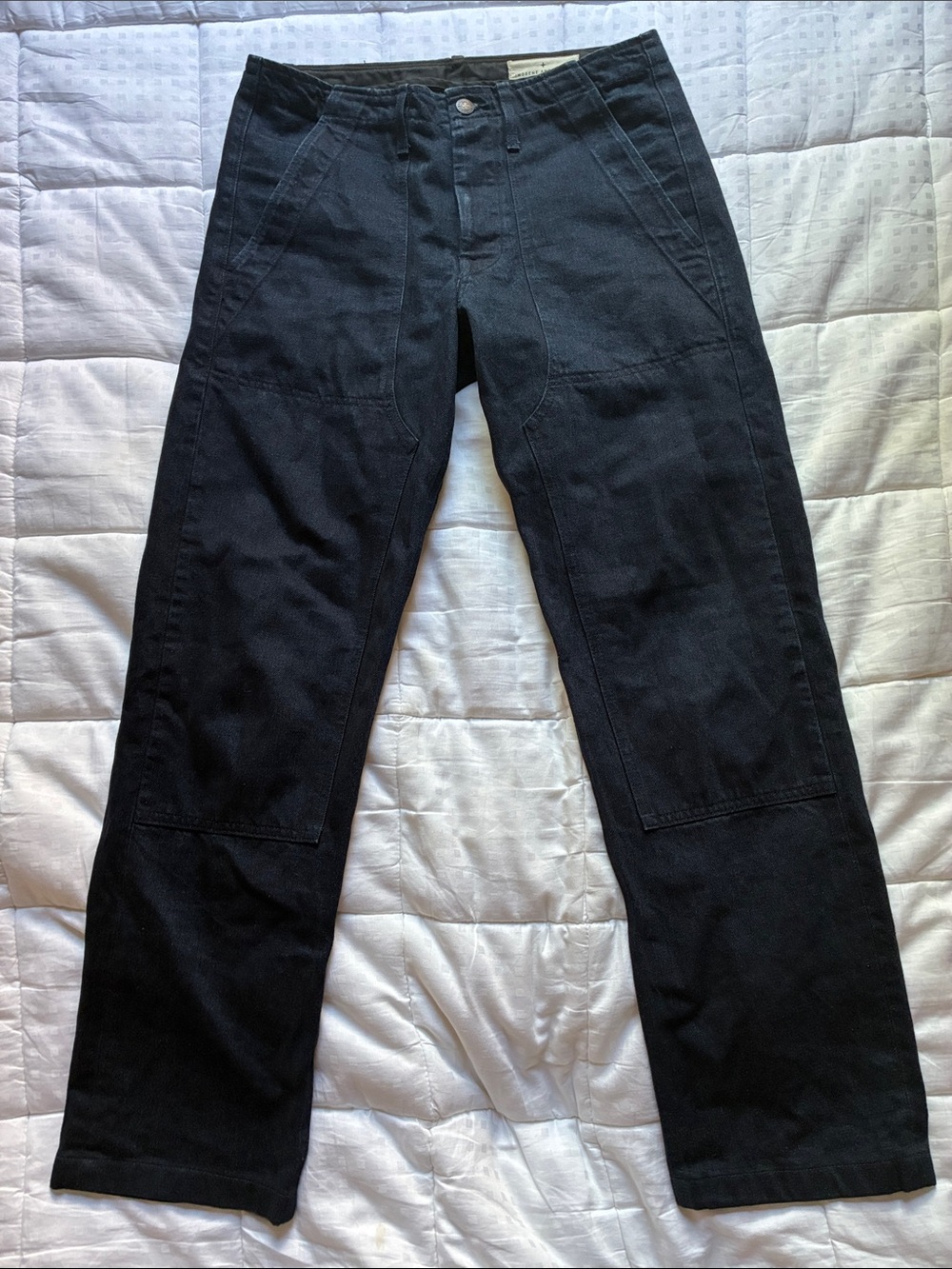 Imogene and Willie Hencye Workpant in Black Indigo